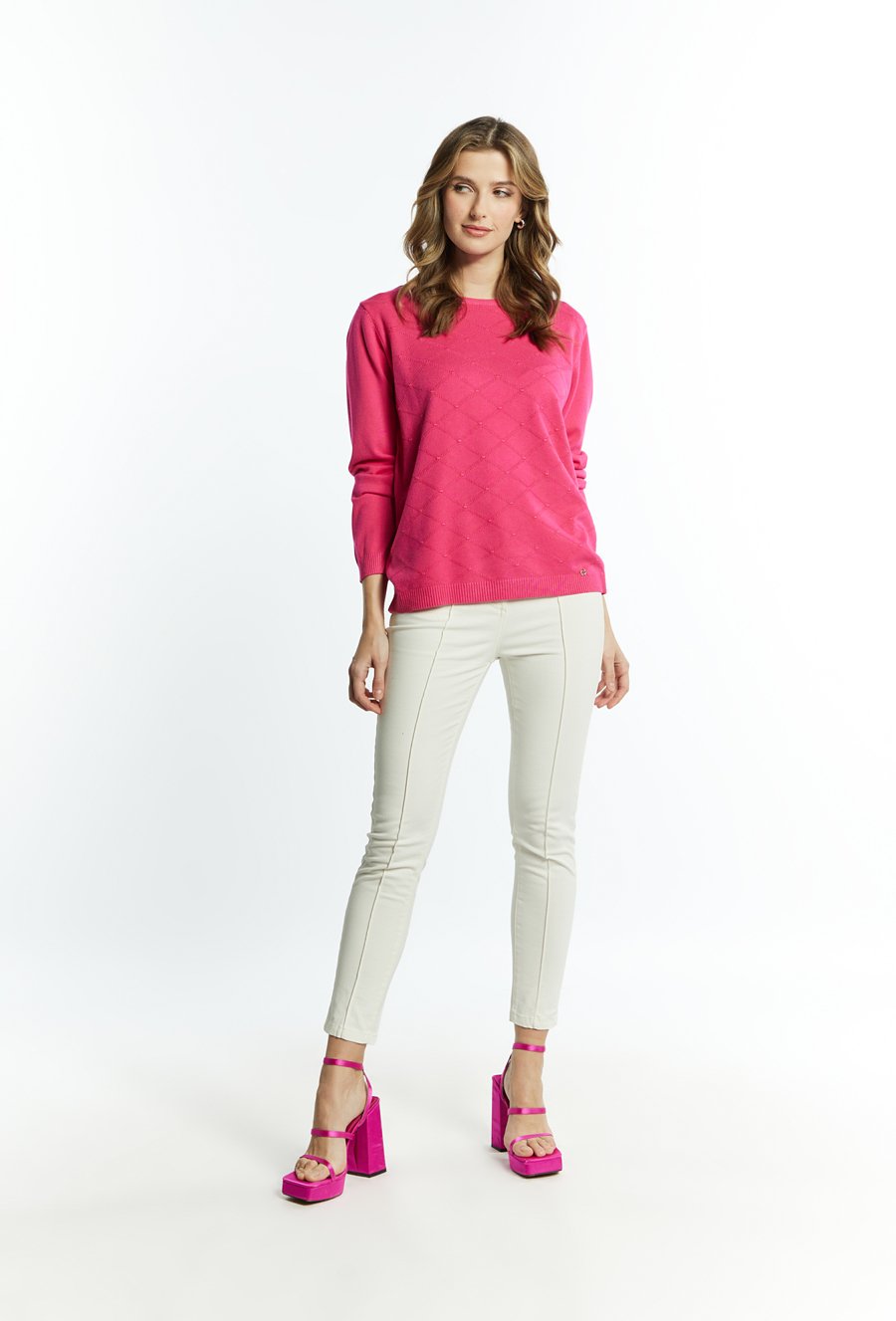 Wiskozowy sweter damski