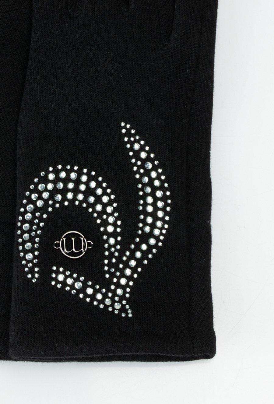 Rękawiczki z dżetowym zdobieniem