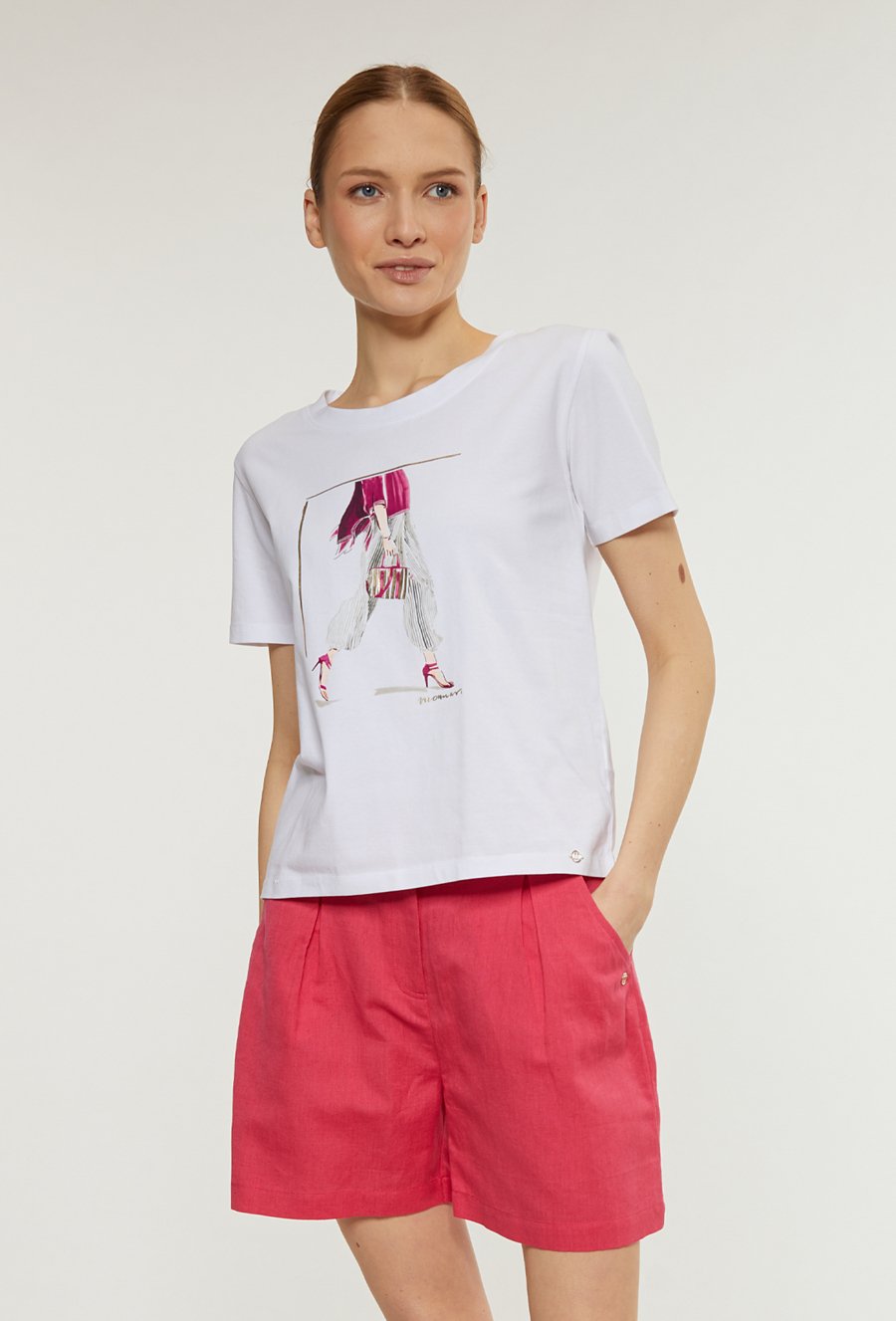 Bawełniany t-shirt z nadrukiem