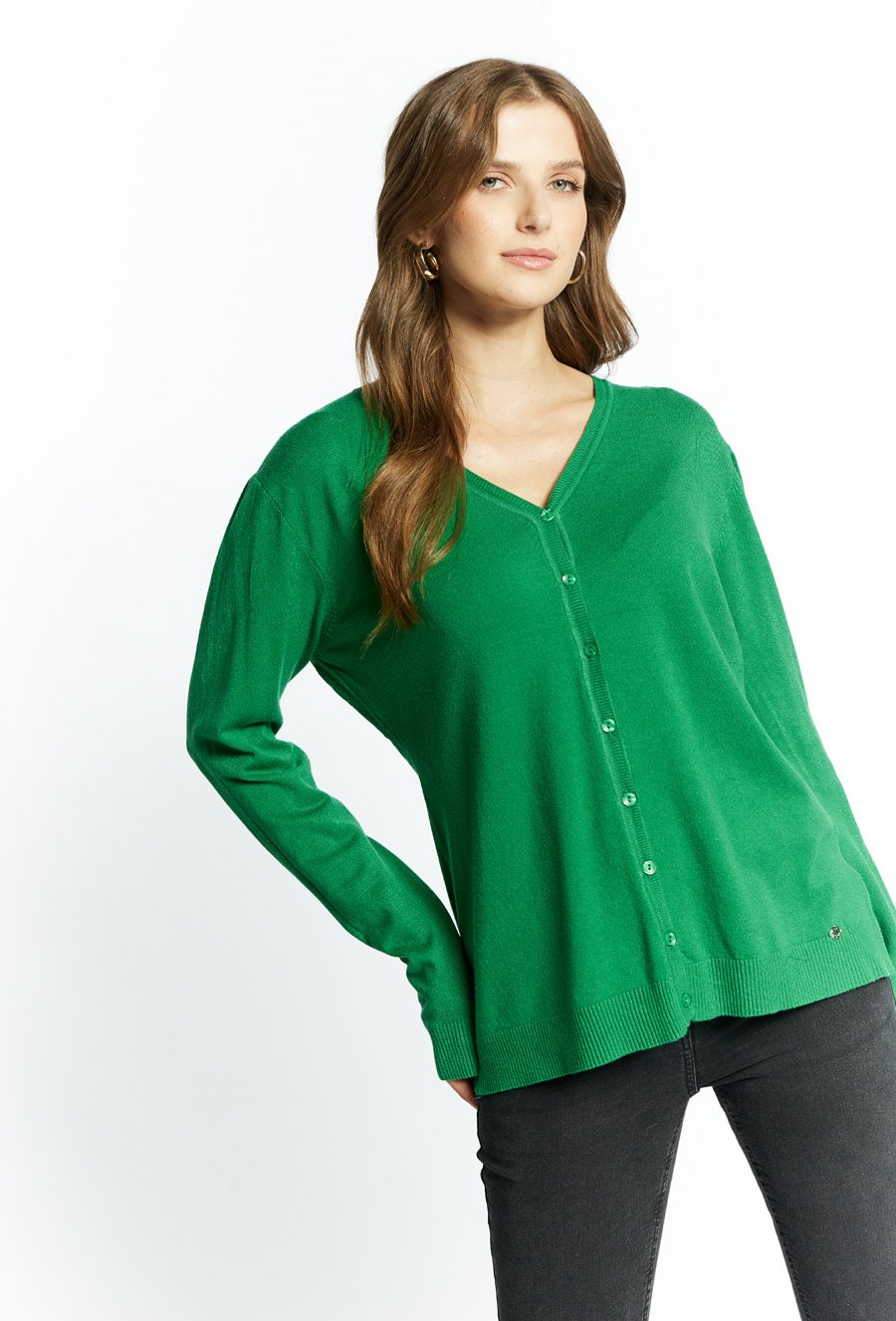 Sweter damski zapinany na guziki