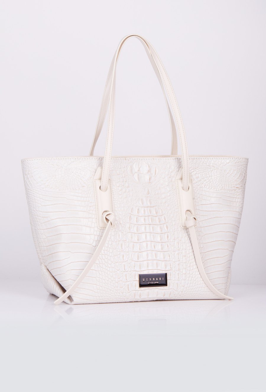 Torba typu shopper w krokodyli wz&oacute;r