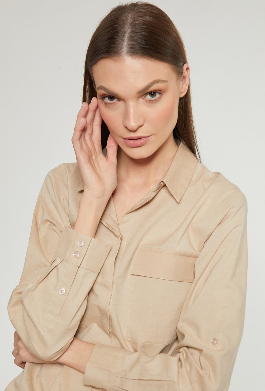 Bawełniana koszula z kieszonkami