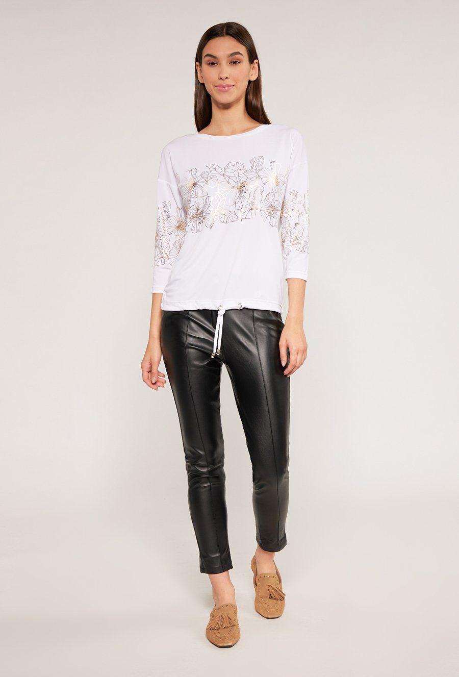 T-shirt damski z wzorem