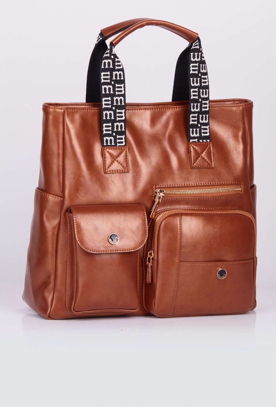 Shopper z kieszonkami na przodzie