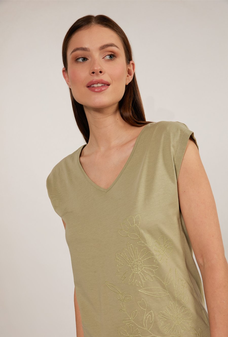 Bawełniany t-shirt z wzorem