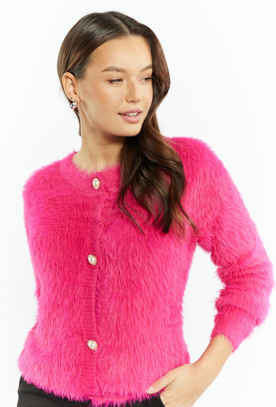 Rozpinany sweter damski