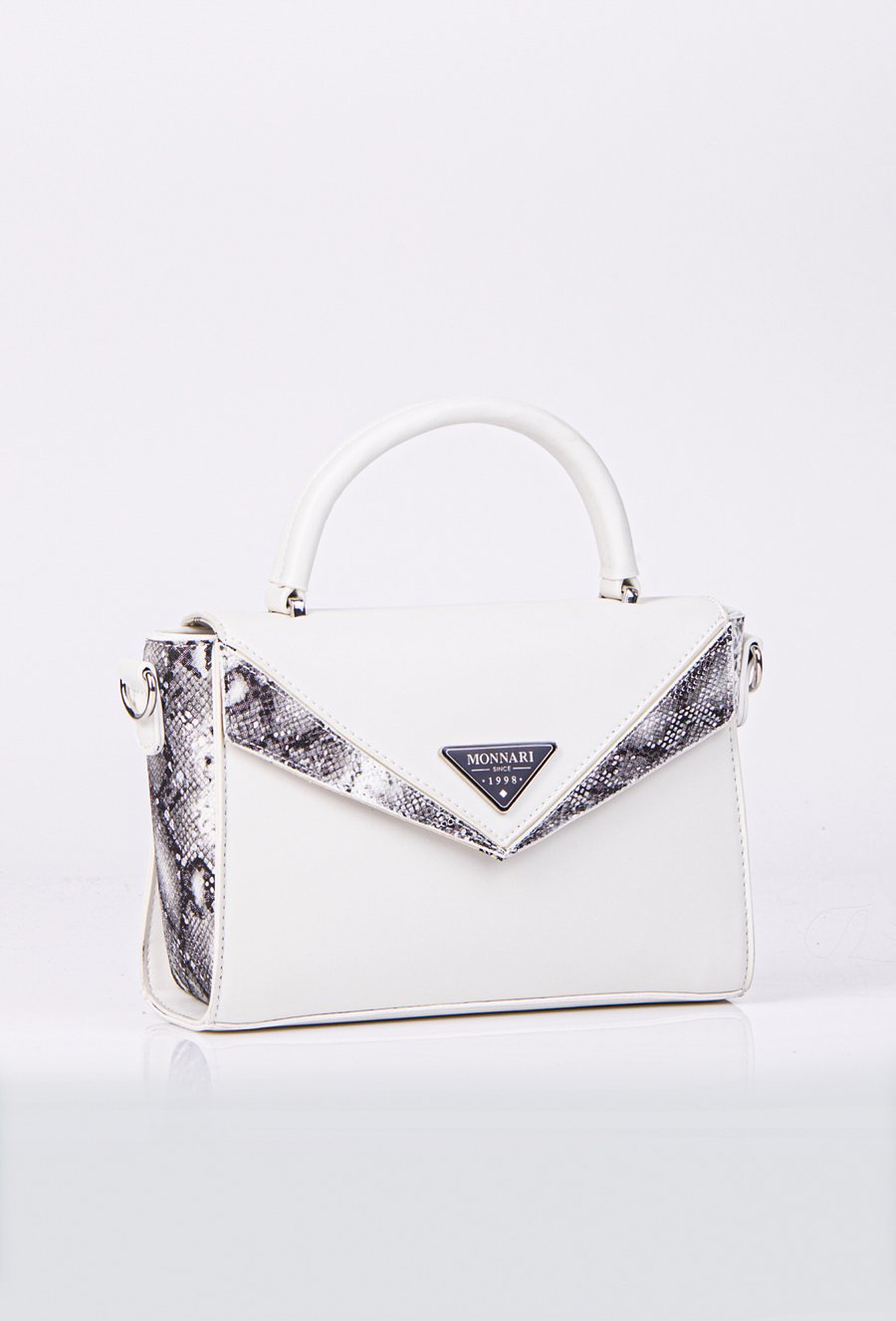 Torba z ozdobnymi wstawkami w wężowy wz&oacute;r