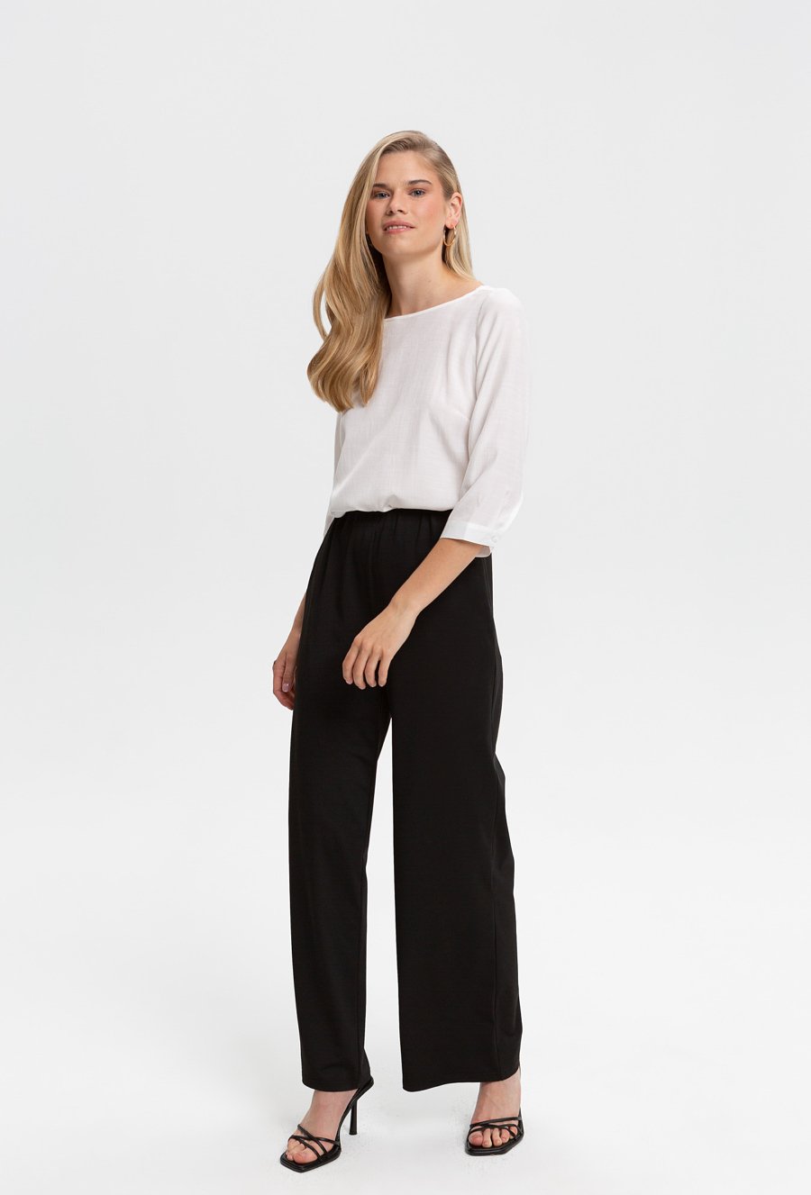 Gładka bluzka z wiskozy