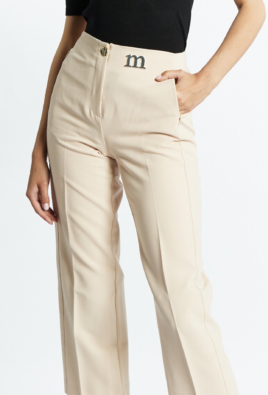 Eleganckie spodnie z logo marki
