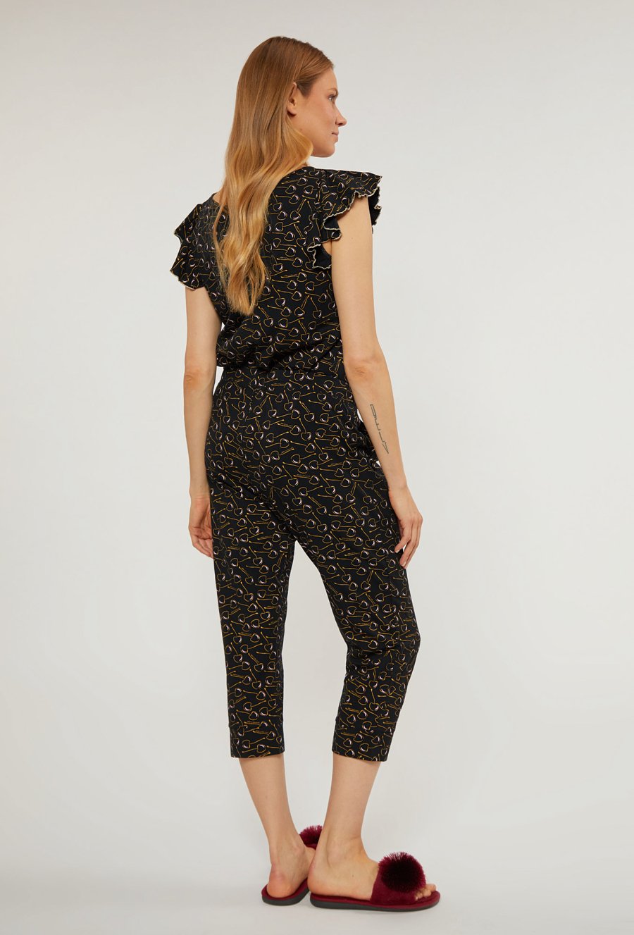 D&oacute;ł od piżamy z wzorem