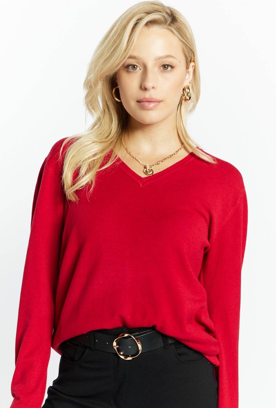 Wiskozowy sweter damski