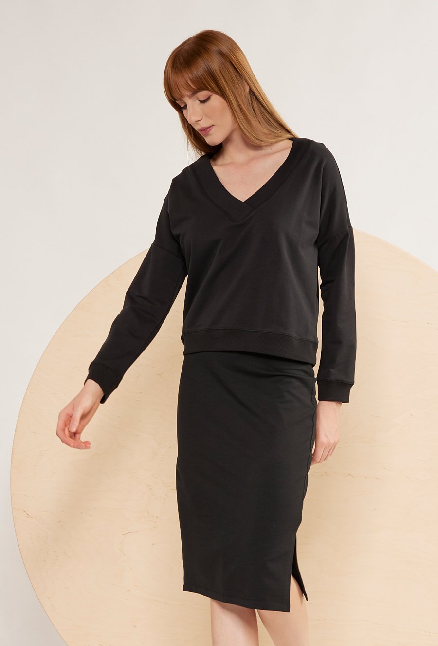 Bawełniana sp&oacute;dnica o prostym kroju