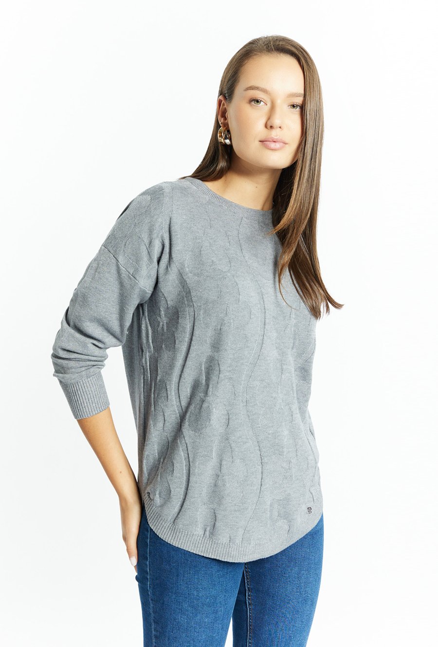 Wiskozowy sweter damski