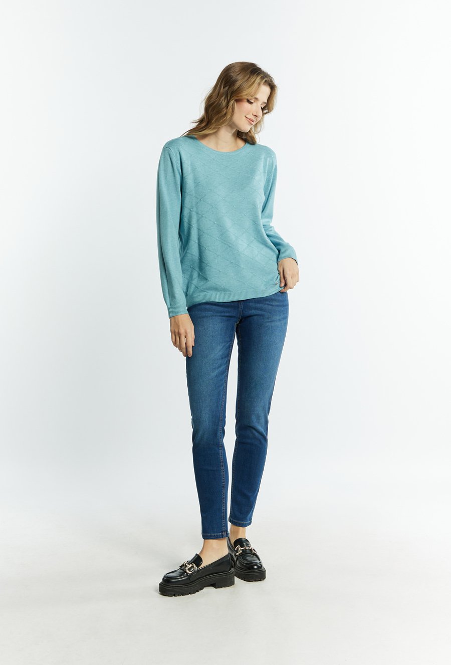 Wiskozowy sweter damski