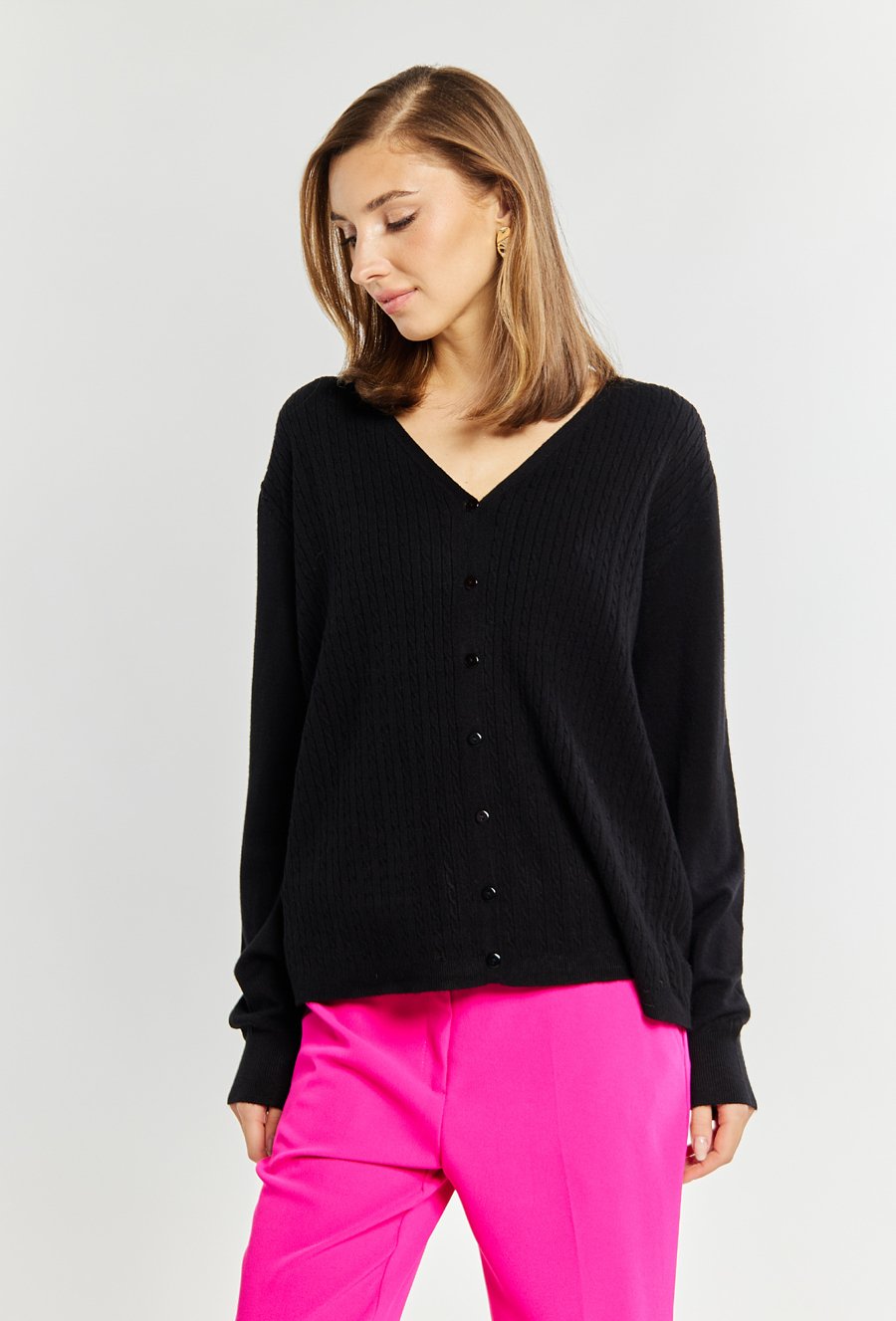 Rozpinany sweter damski