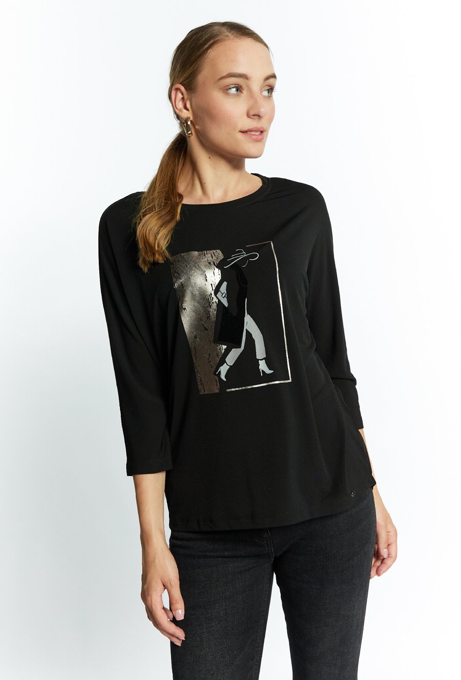 T-shirt damski z wzorem