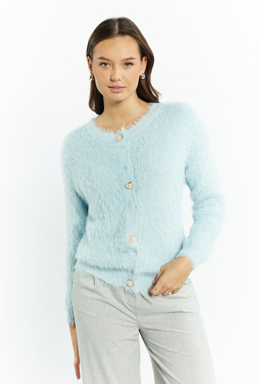 Rozpinany sweter damski