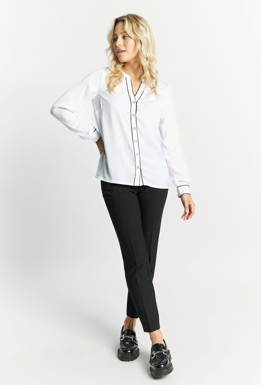 Koszulowa bluzka damska