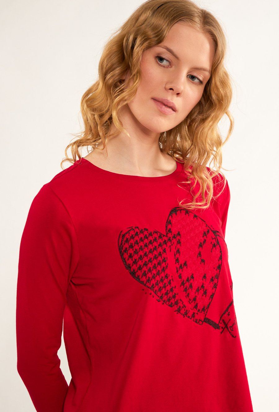 Bluzka damska z sercem