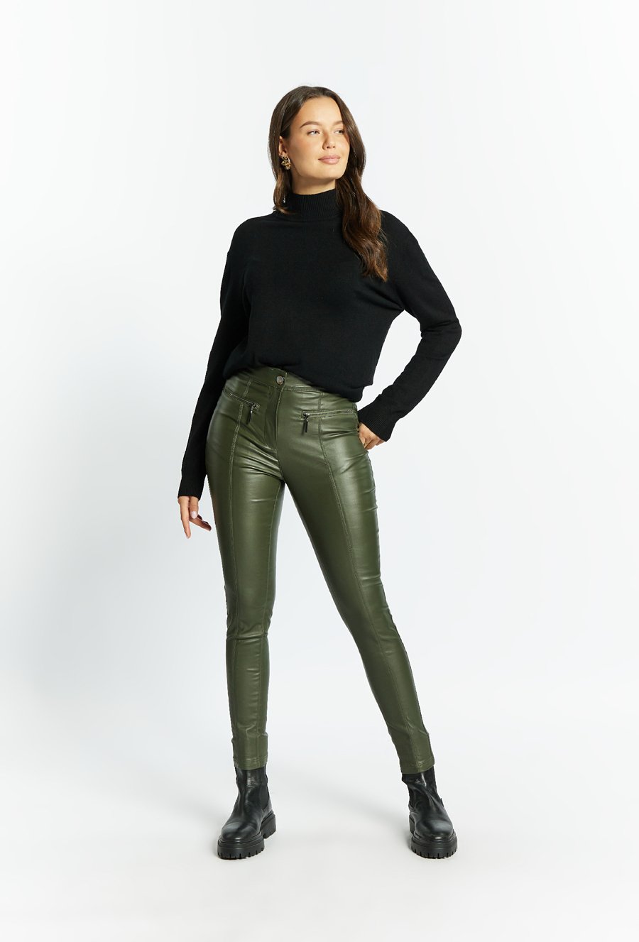 Spodnie damskie woskowane