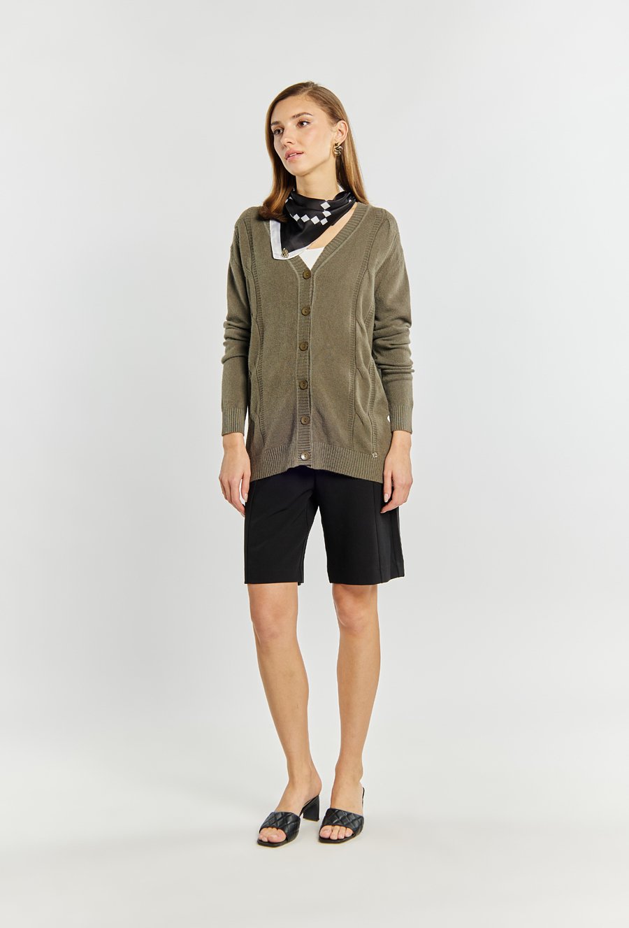 Rozpinany sweter damski