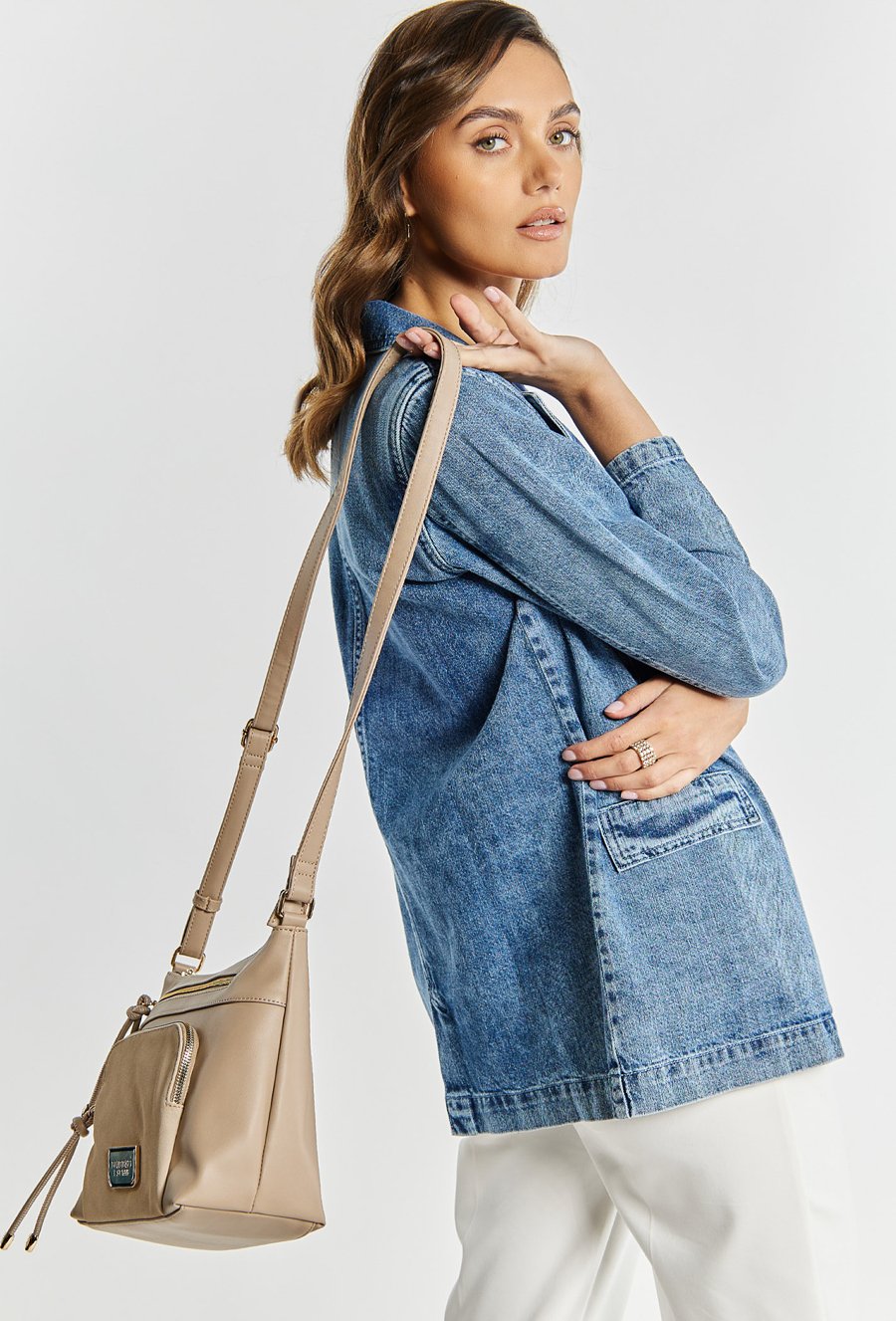 Torba damska z kieszenią z przodu