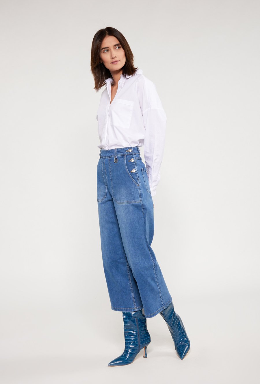 Jeansowe kuloty damskie