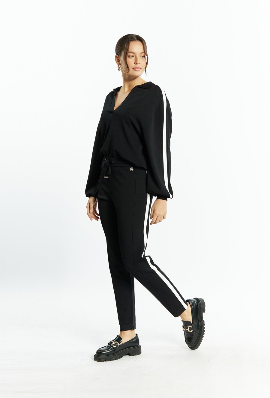 Dzianinowe spodnie damskie