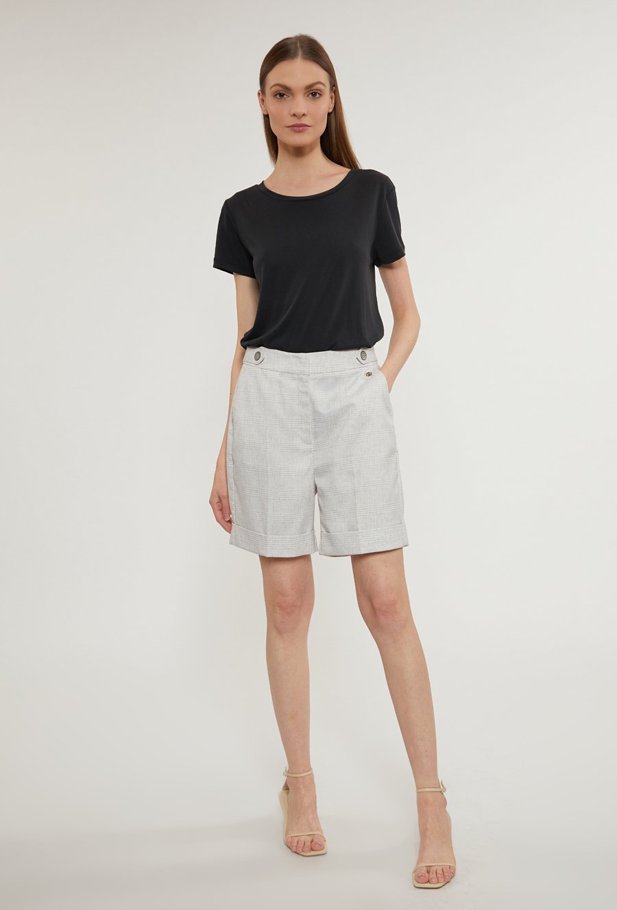 Szorty damskie w kratę