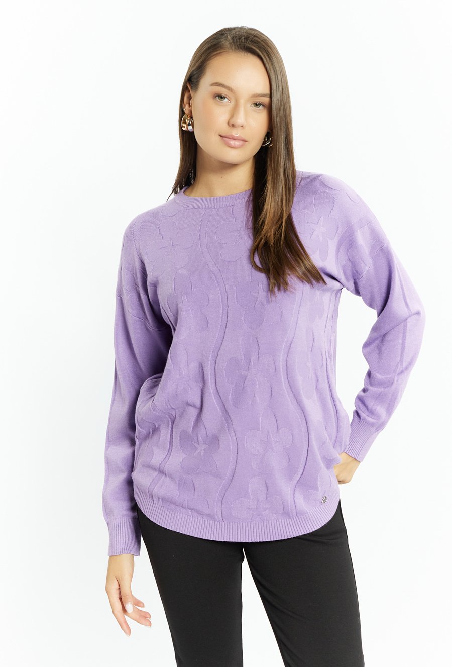 Wiskozowy sweter damski