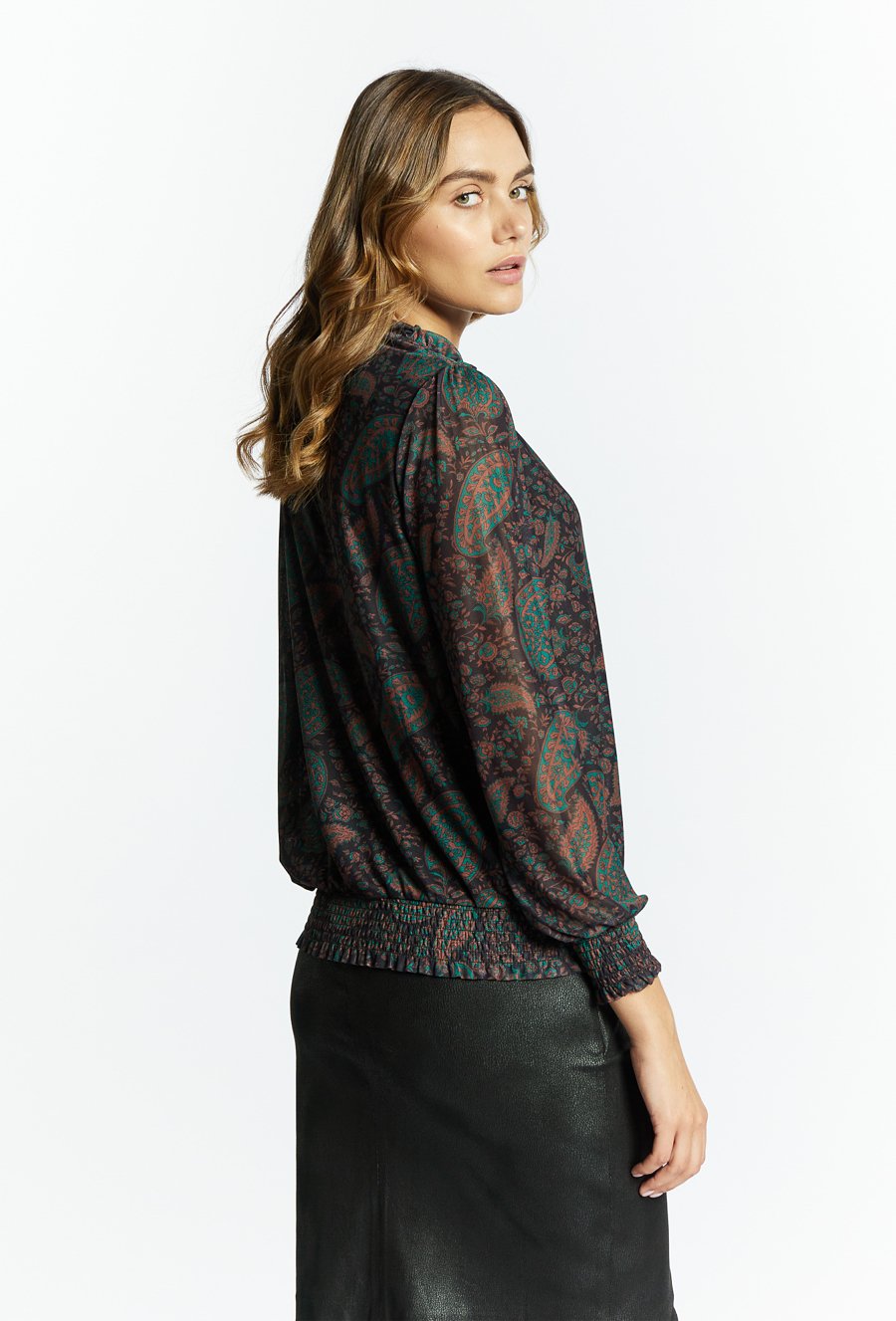 Elegancka bluzka damska z wzorem