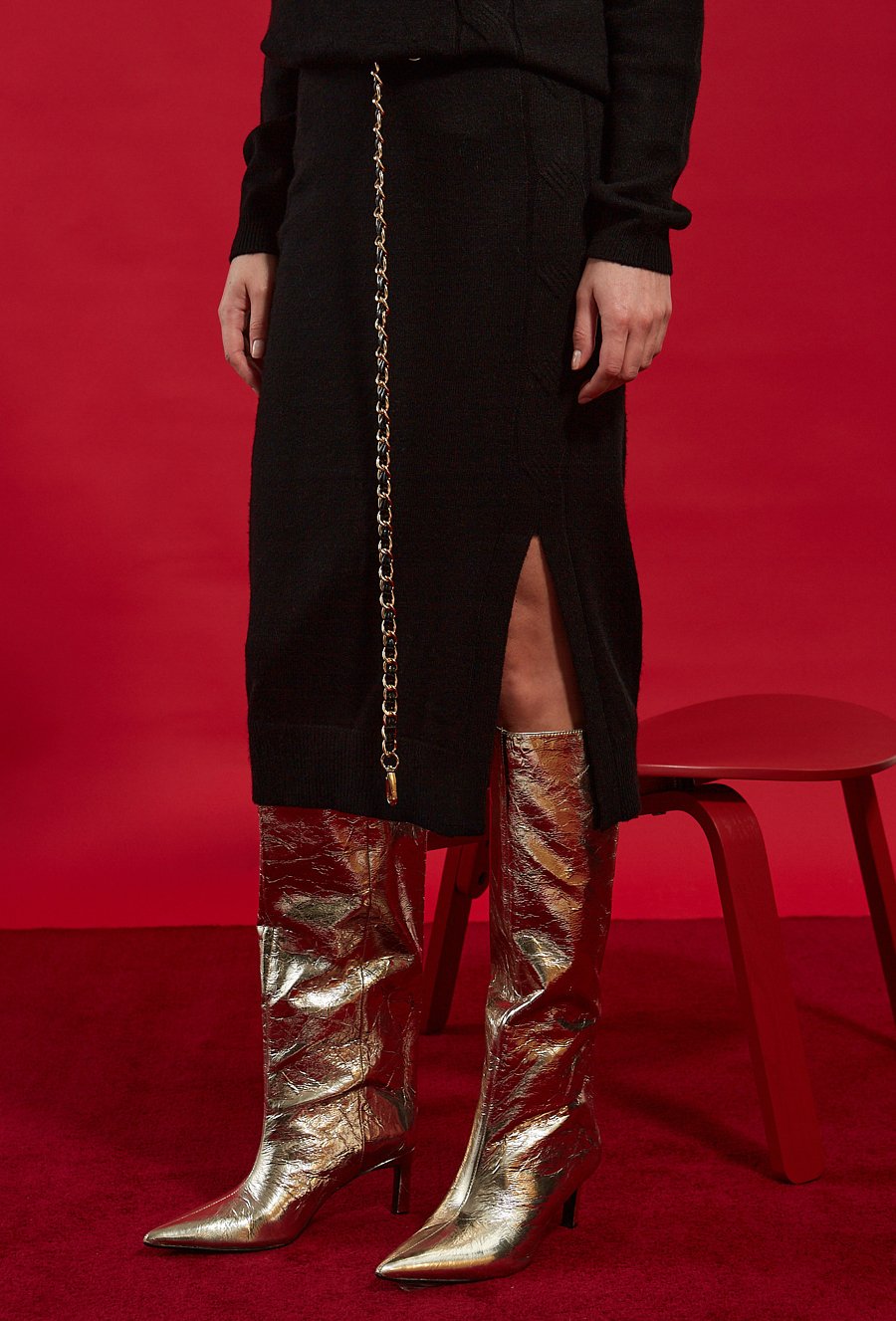 Dopasowana dzianinowa sp&oacute;dnica