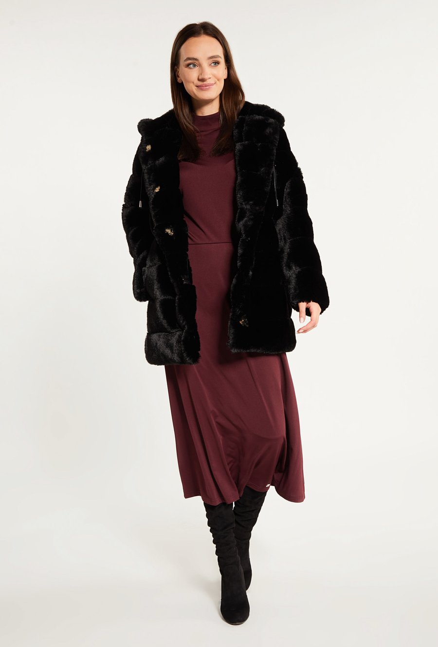 Futrzana kurtka damska