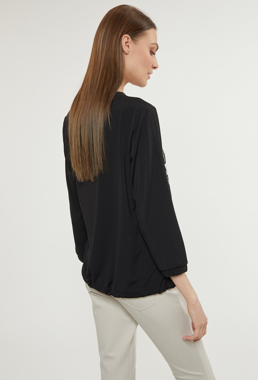 Casualowa bluzka z wzorem