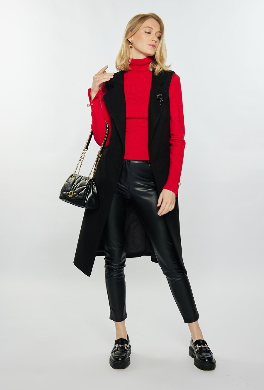 Mała torba damska z pikowaniem