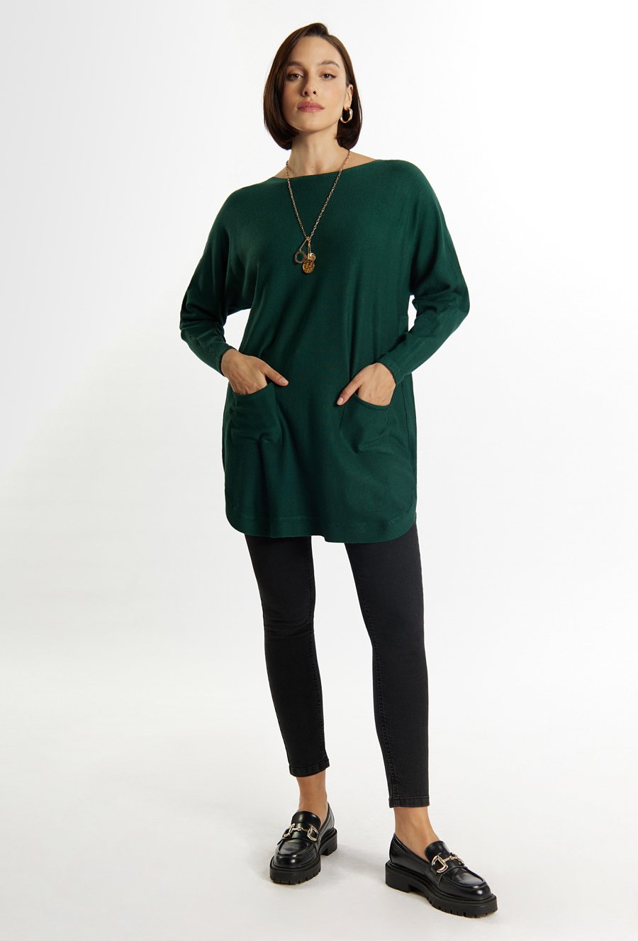 Sweter z kieszonkami