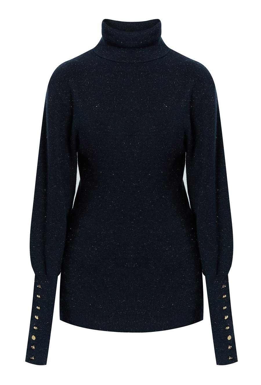 Połyskujący sweter damski