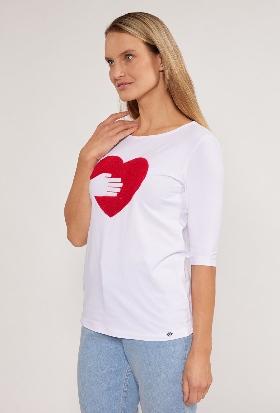 T-shirt z ciekawym panelem