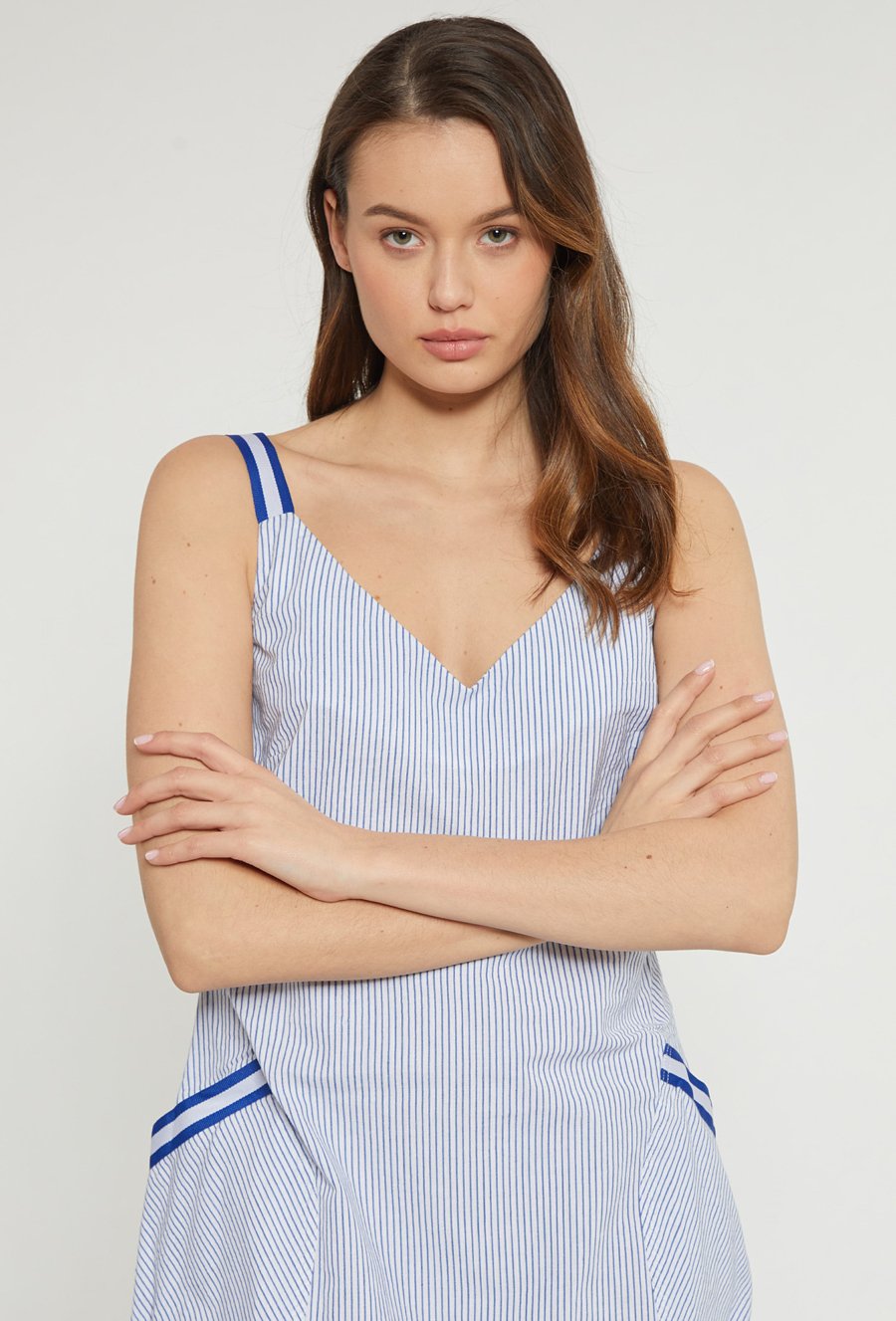 Bawełniana sukienka w paski