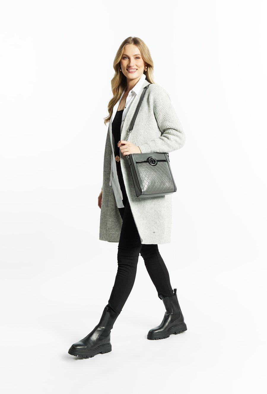 Torba crossbody z pikowaniem