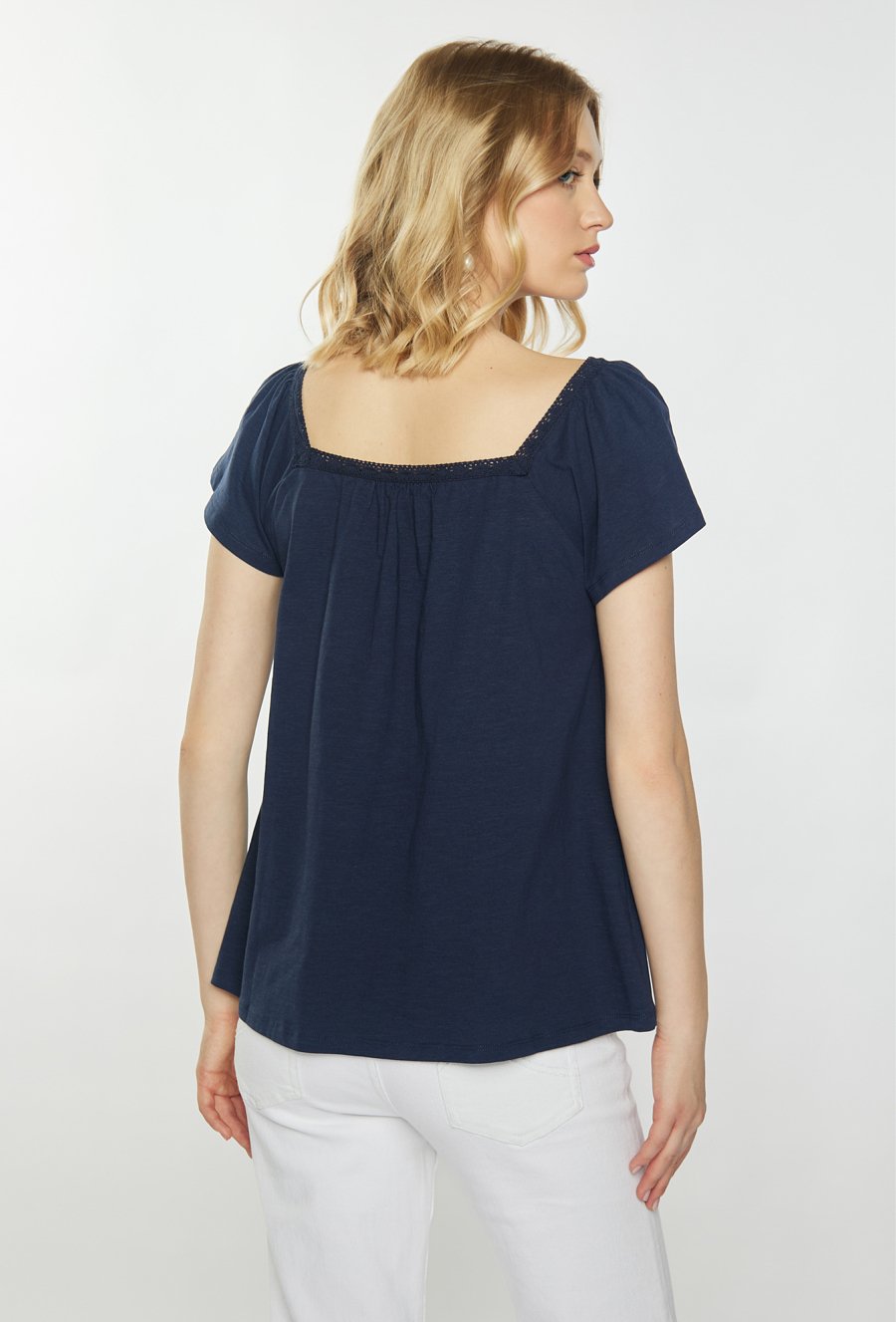 Bawełniana bluzka o luźnym kroju