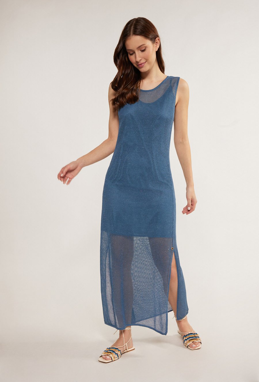 Sukienka maxi z siateczki