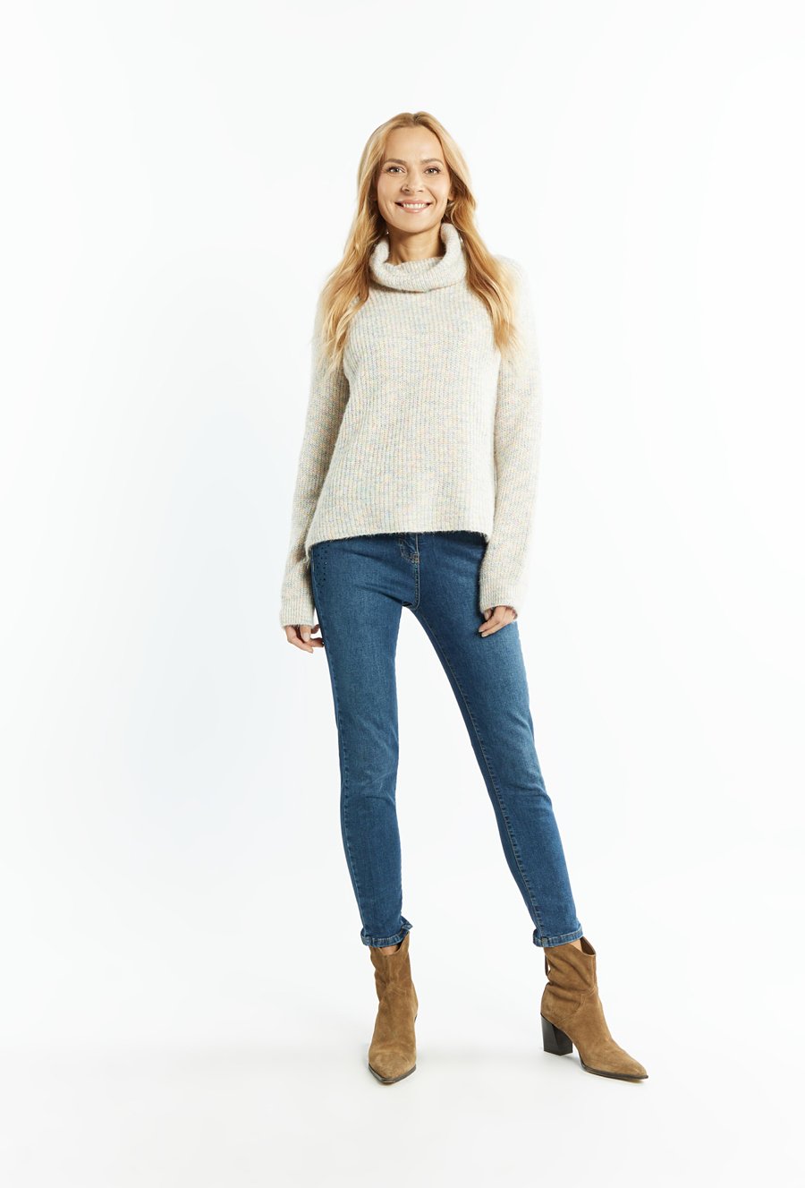 Wiskozowy golf damski