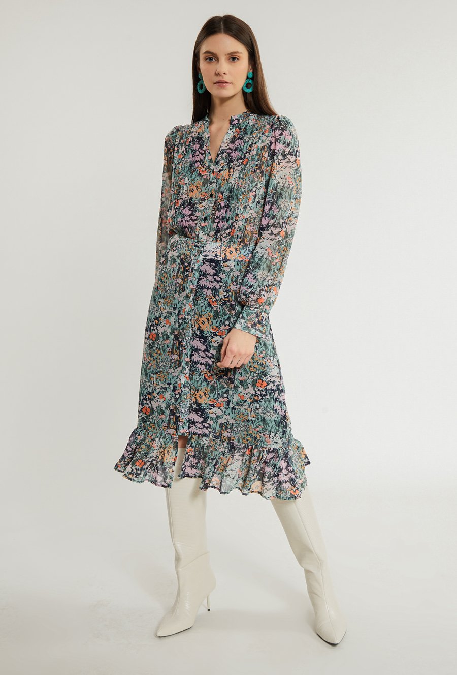 Zwiewna bluzka w kwiaty