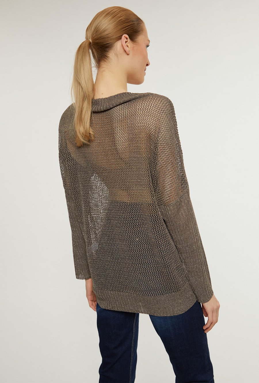 Sweter damski z siateczki