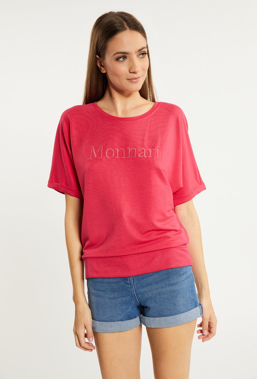 T-shirt z napisem Monnari