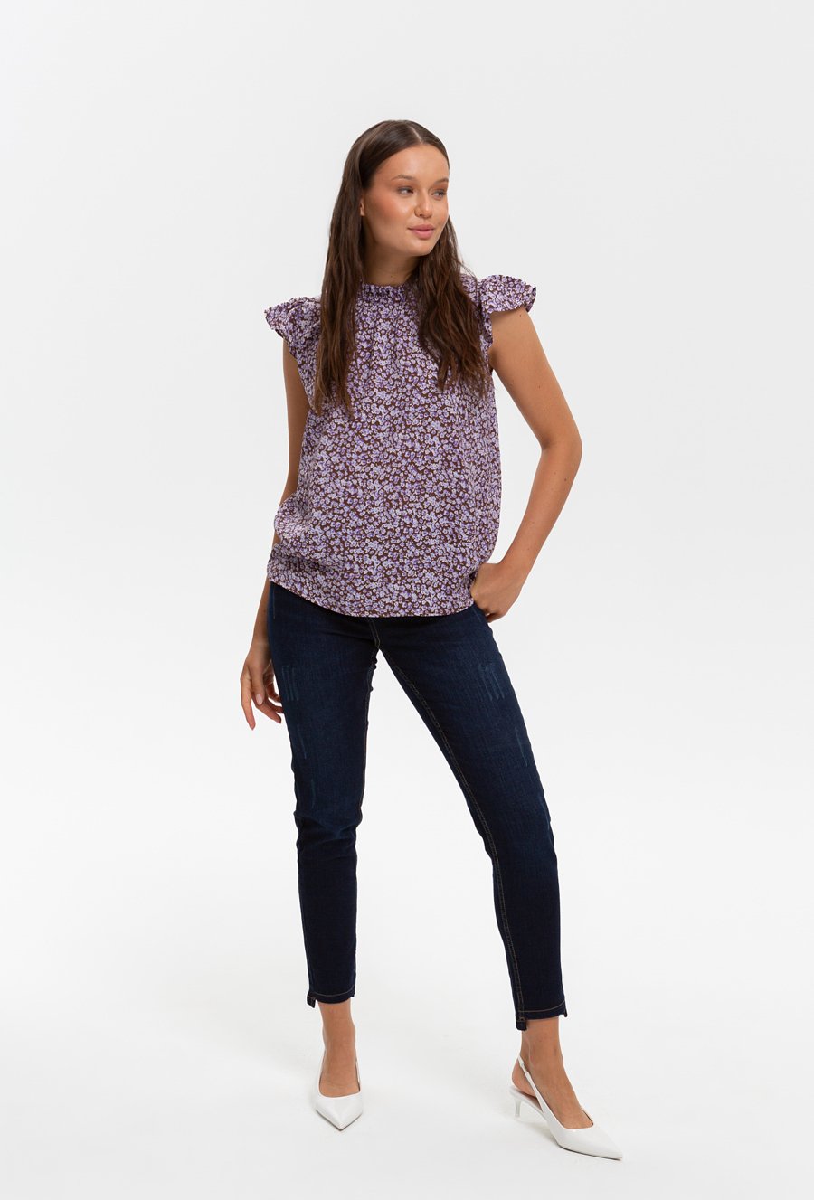 Romantyczna bluzka w kwiatki