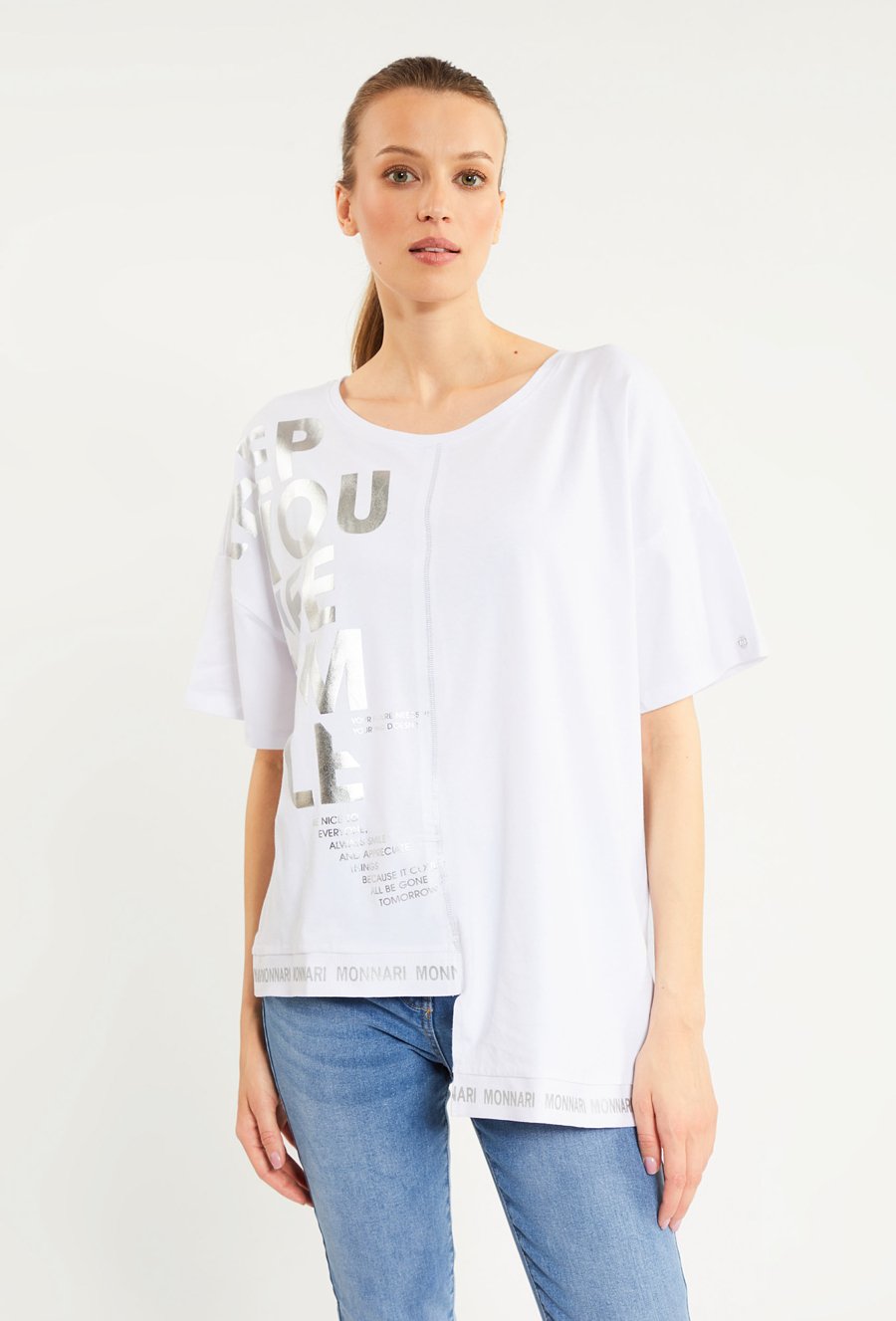 Asymetryczna bluzka damska