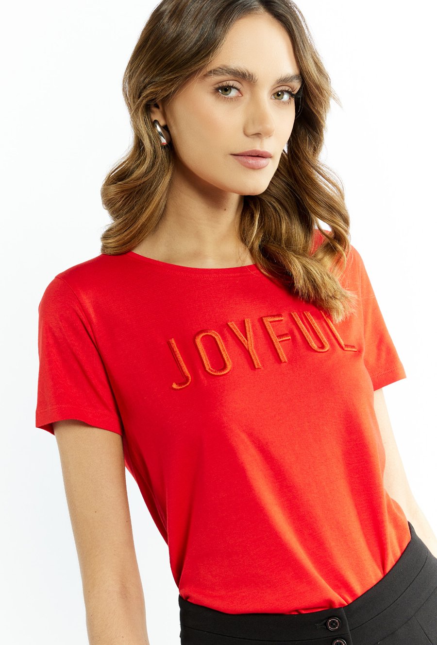 T-shirt damski z kr&oacute;tkim rękawem