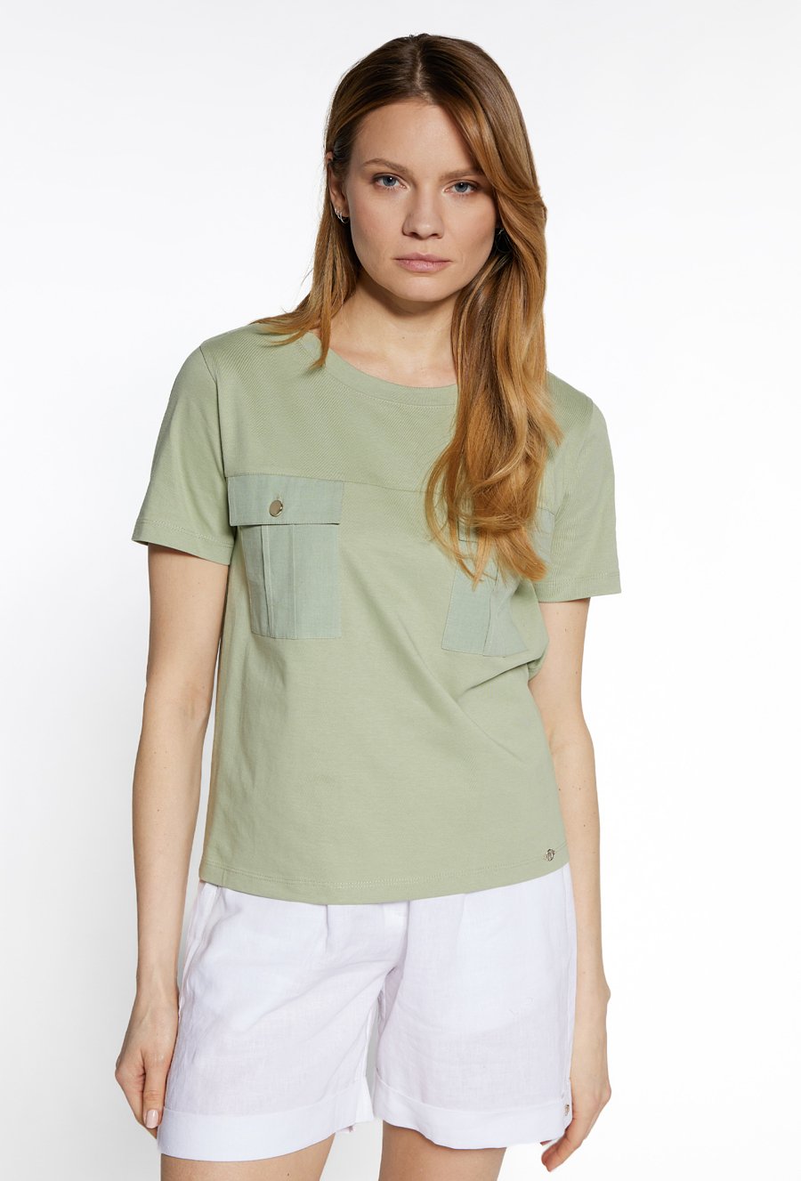 Bawełniany t-shirt z kieszonkami